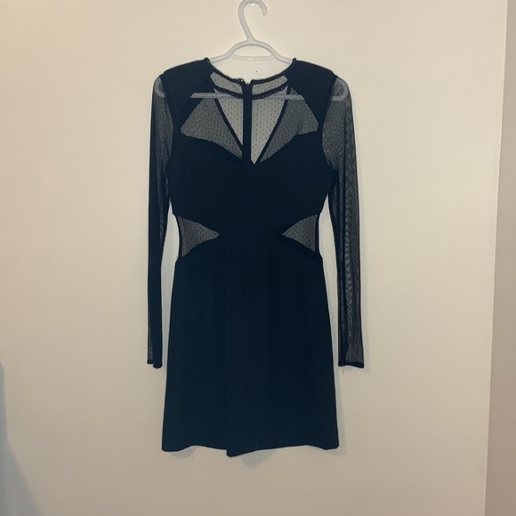 Guess Long Sleeve Mesh Dress with Chain accent - Picture 2 of 8